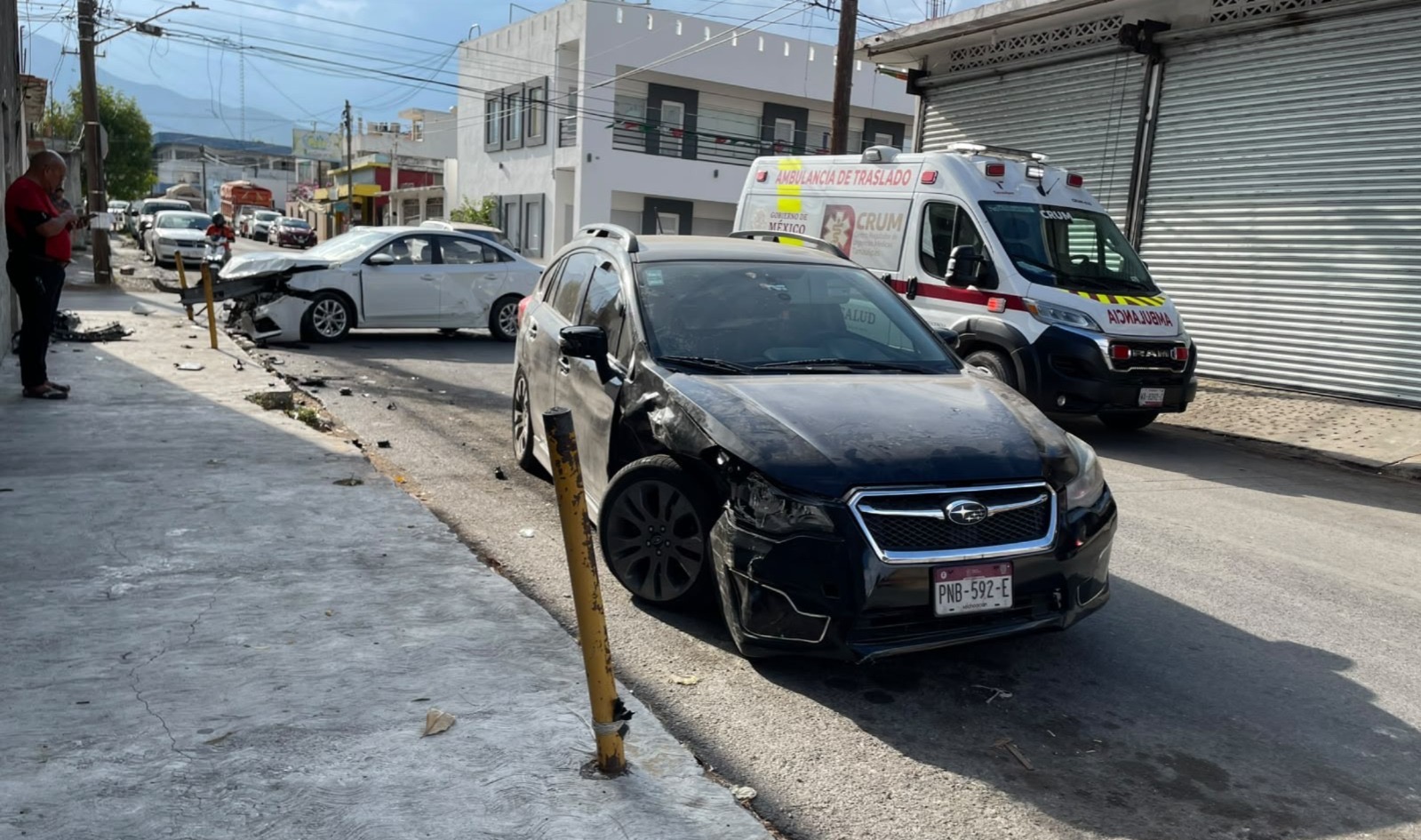 Choque de crucero deja saldo de 3 personas lesionadas